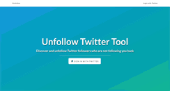 Desktop Screenshot of iunfollow.com