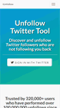 Mobile Screenshot of iunfollow.com