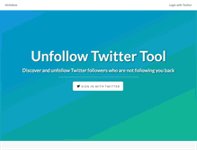 Tablet Screenshot of iunfollow.com